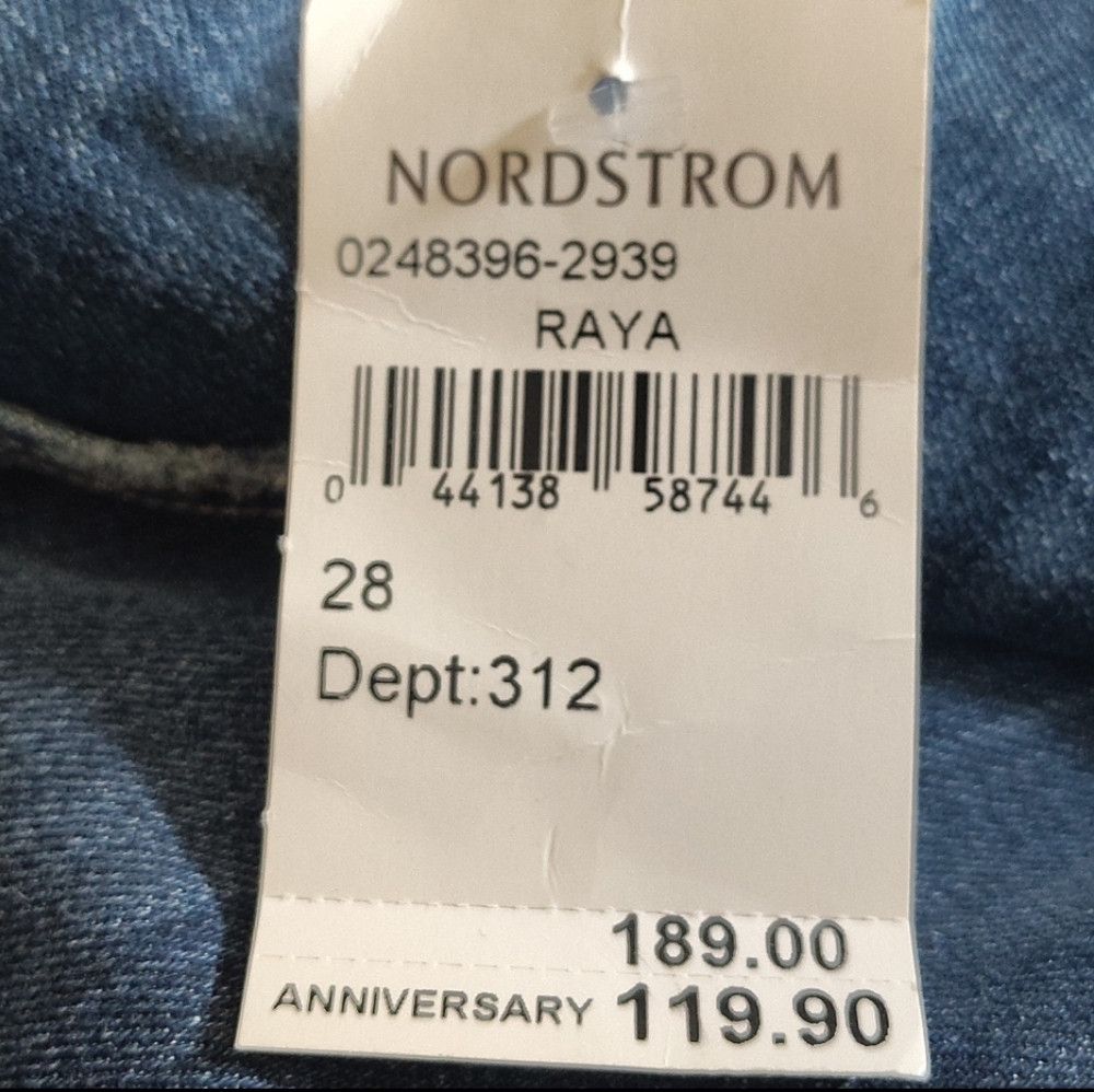 PAIGE TAG, Skyline Skinny Jeans, Woman Blue Denim/Low Rise/Stretchy Nordstrom 28 - Picture 2 of 16